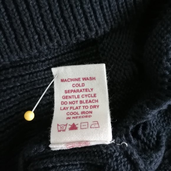 Chelser & Violet Women's Black Flared Sleeve Oversized Knitted Sweater Size S - Picture 7 of 7